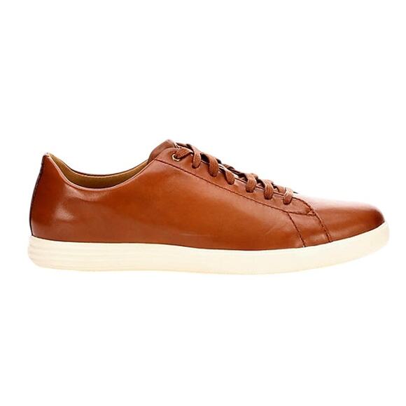 Cole Haan Mens Grand Plus Crosscourt ll Sneakers US 10 M Tan Brown Leather NIB - Picture 2 of 14